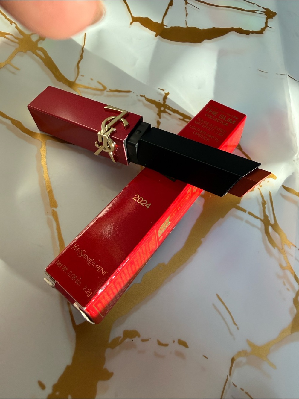 YSL Lipstick Slim Collector Limited Edition Shade 2024 Fiery Vermillon New - Picture 4 of 8